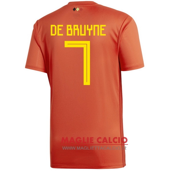 nuova maglietta belgio 2018 debruyne 7 prima